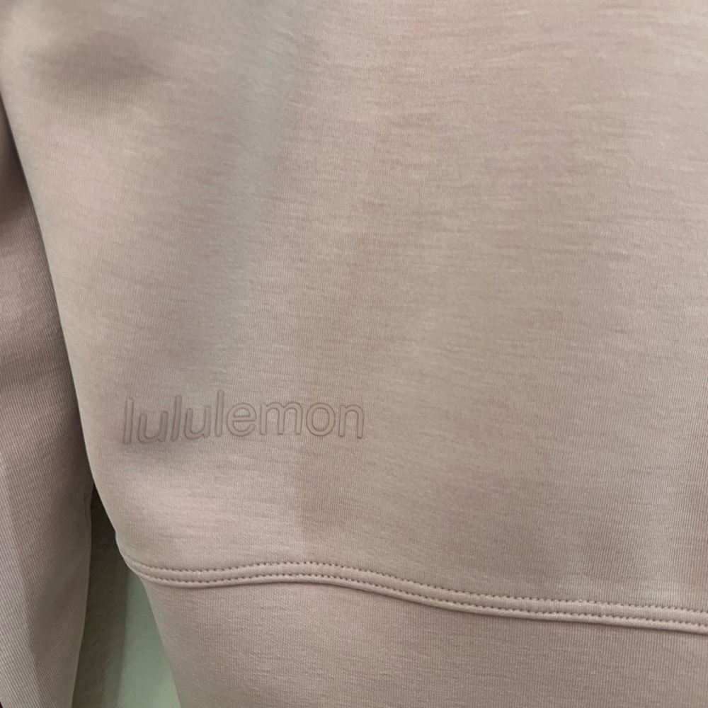 Lululemon Perfectly Oversized Crop Crew - Pink Peony / Size 2 - Picture 3 of 4